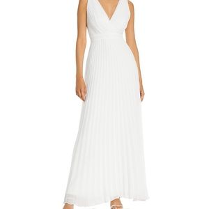 Aqua l white maxi dress